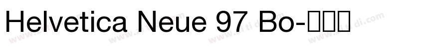 Helvetica Neue 97 Bo字体转换